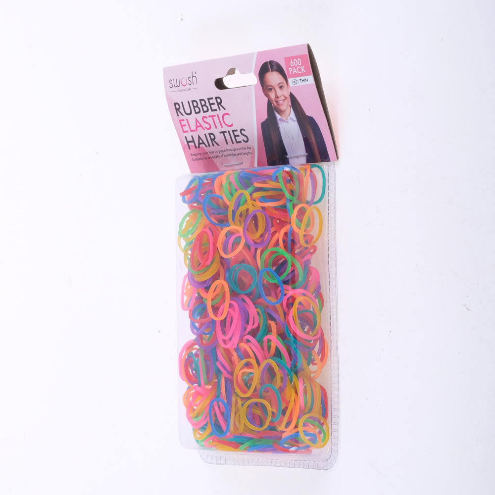 Swosh Elastic Hair Ties Thin 600Pk