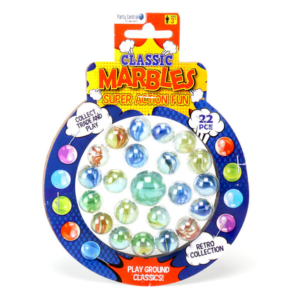 Party Central Classic Marbles Retro Collection 22Pk