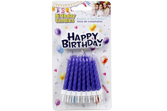 Birthday Candle & Cake Topper Set 17pc