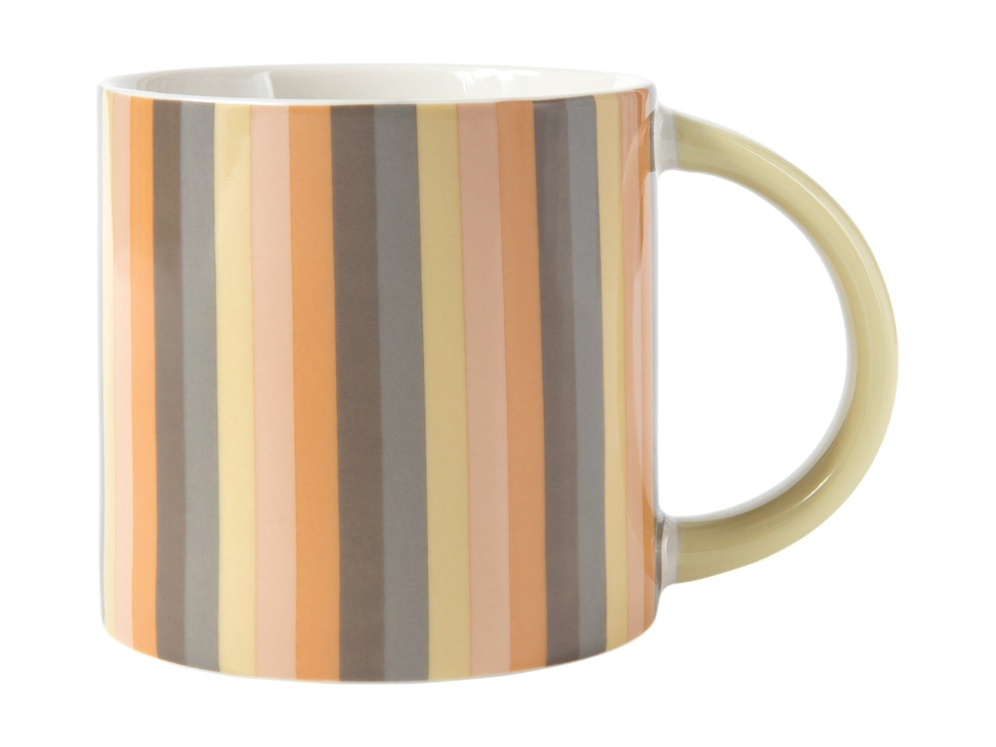 Maxwell & Williams Power Pop Stripes Mug 400ml Charcoal