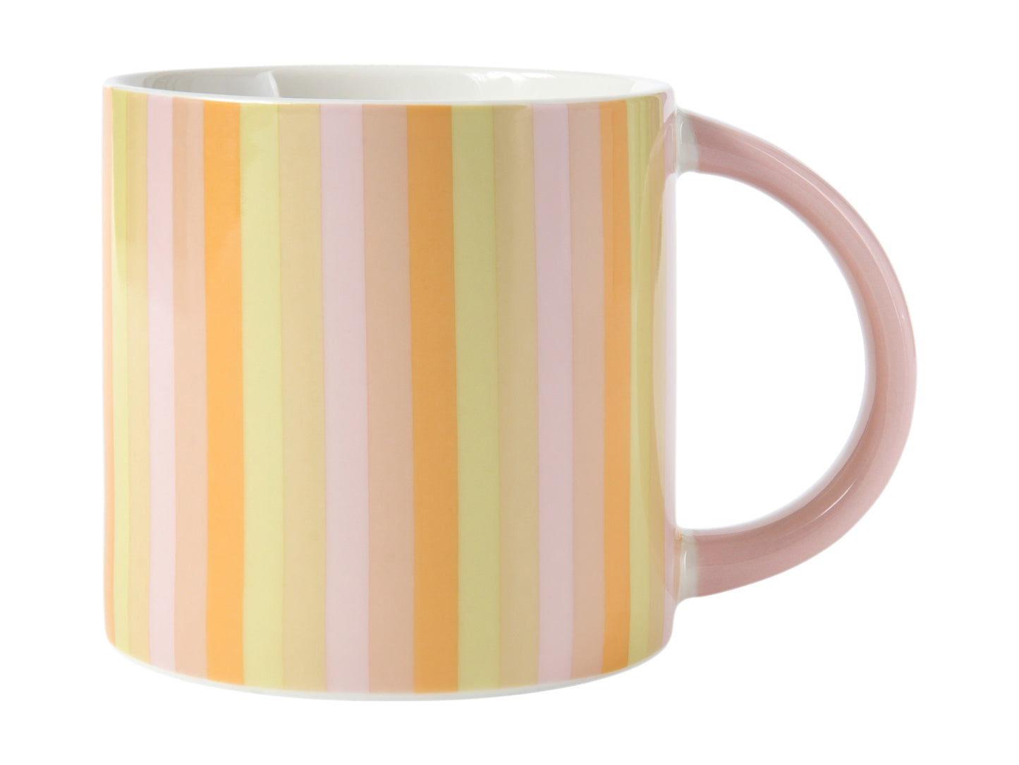 Maxwell & Williams Power Pop Stripes Mug 400ml Rose