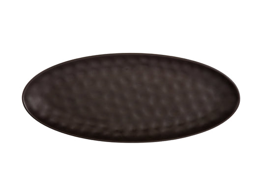 Gravity Oval Platter Black 50 x 21cm