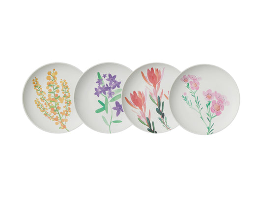 Maxwell & Williams Wildflower Bamboo Plate 20cm Set 4