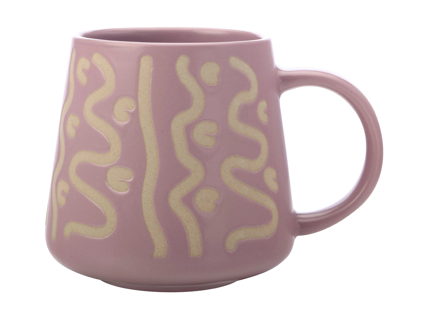 Maxwell & Williams Squiggle Mug 420ml Mauve