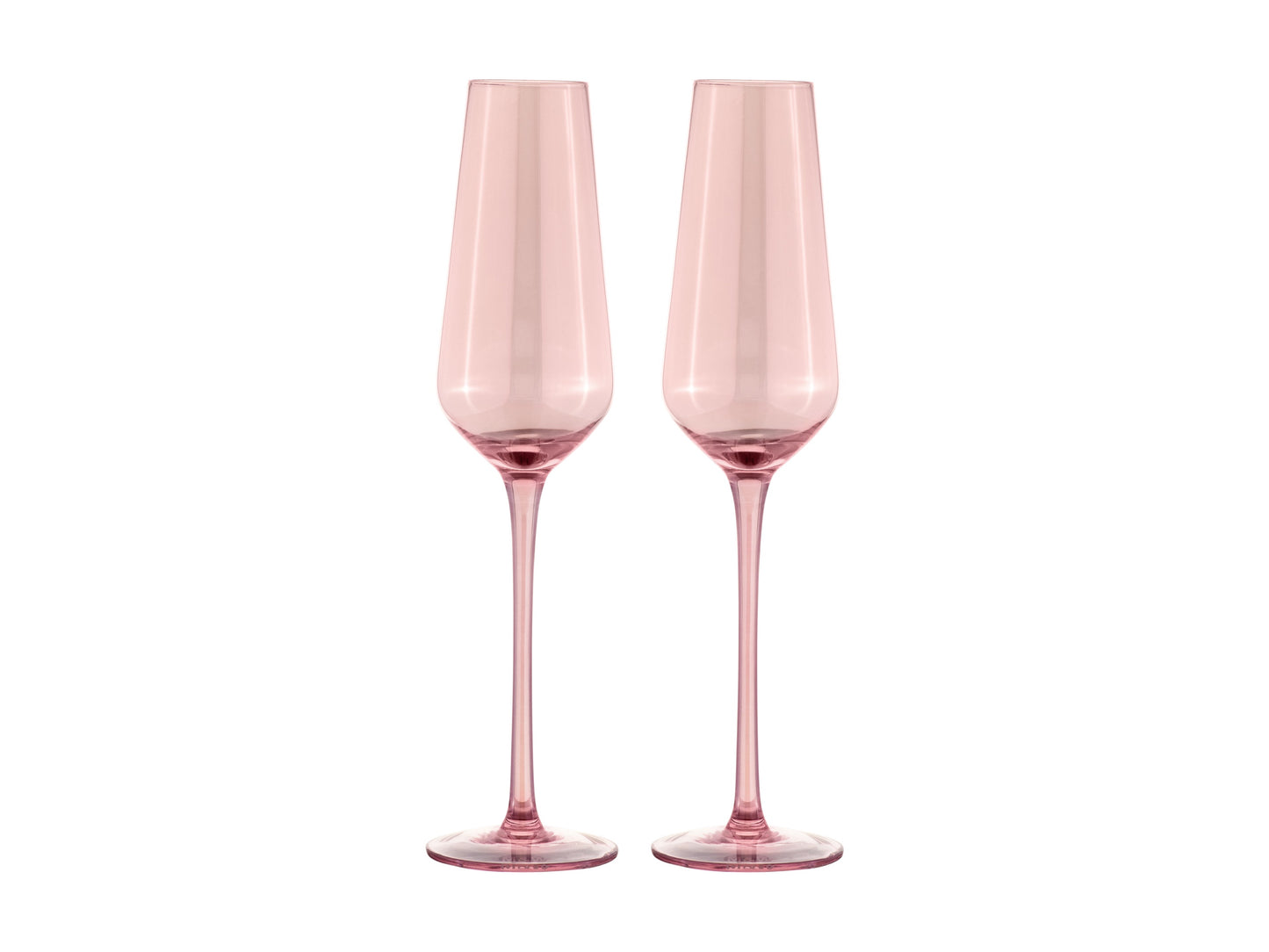 Flute 230ml Pink set of 2