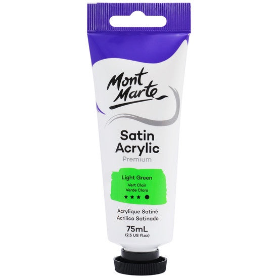 Mont Marte Satin Acrylic Premium 75ml - Light Green