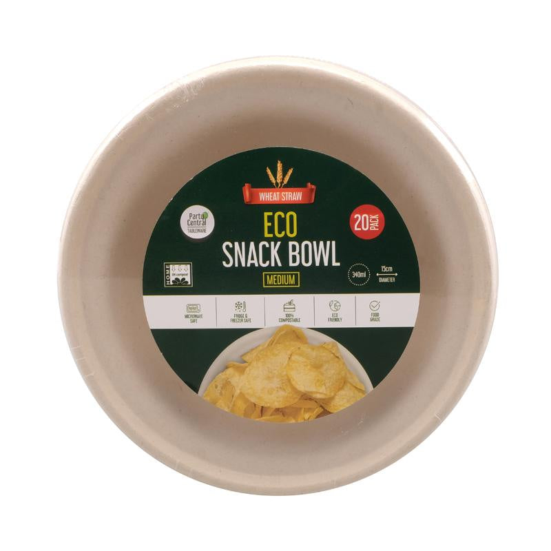 Eco-Friendly Wheat Straw Disposable Bowl 340ml 20pack