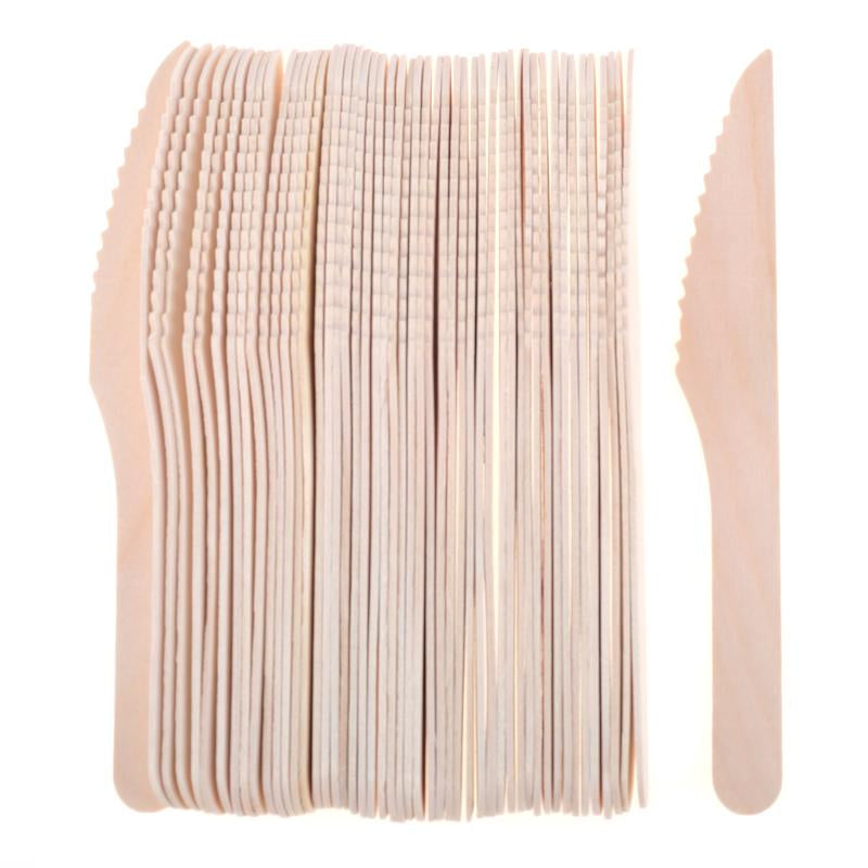 Eco-Friendly Wooden Knife 50pk