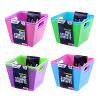 Mini storage basket square asst colours