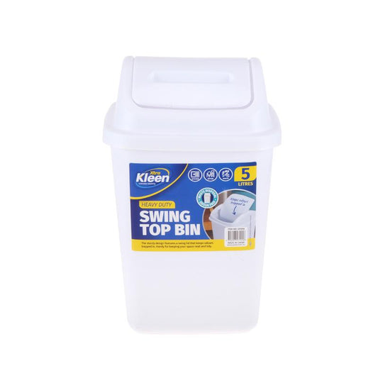 Xtra Kleen Swing Top Bin 5Ltr