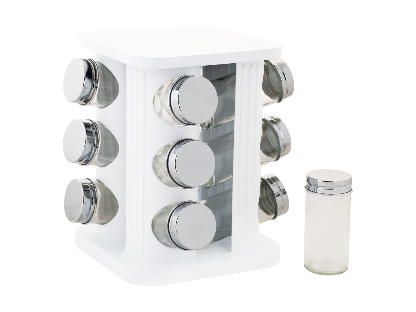 Maxwell & Williams Astor Spice Rack 12pce - White