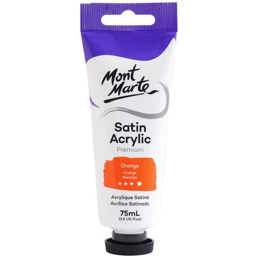 Mont Marte Satin Acrylic Premium 75ml - Orange