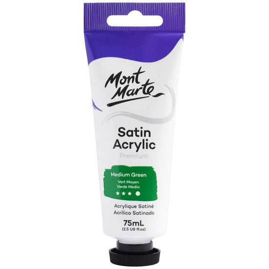 Mont Marte Satin Acrylic Premium 75ml - Green