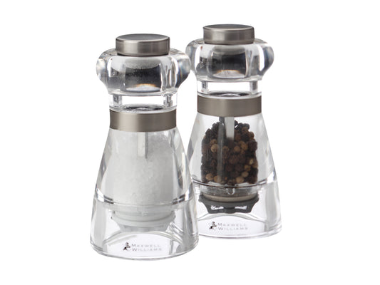 Maxwell & Williams Dynasty Acrylic Salt & Pepper Mill Set 11cm